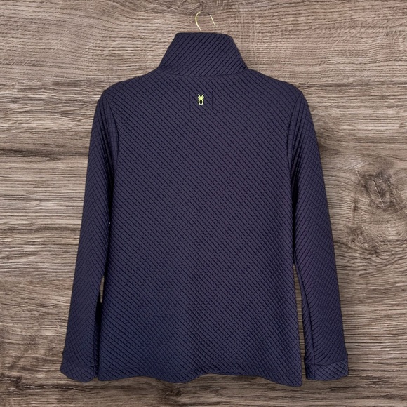 Dudley Stephens Pocomo Pullover Waffle Navy Blue XS - Picture 8 of 9